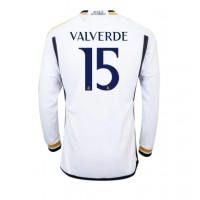 Camiseta Real Madrid Federico Valverde #15 Primera Equipación 2023-24 manga larga